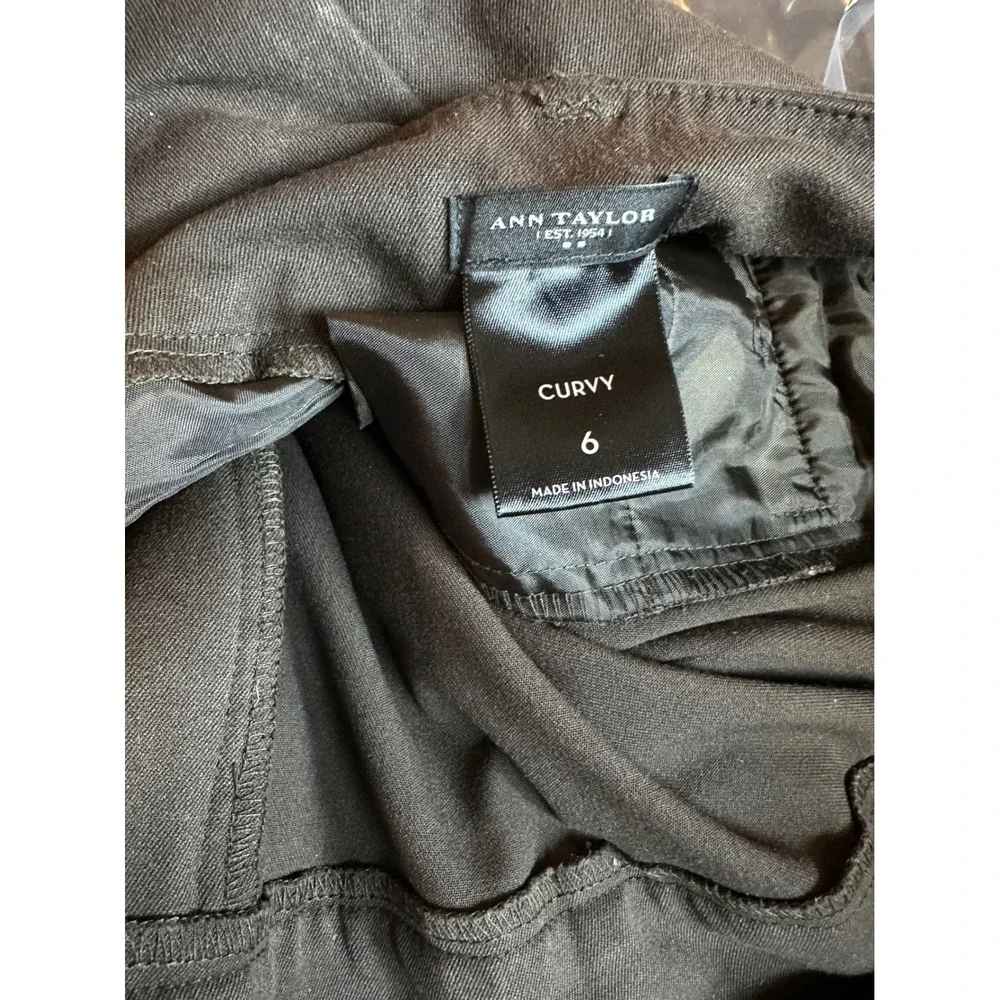 Ann‎ Taylor Curvy Fit Trousers Brown Straight Leg Work Pants Size 6